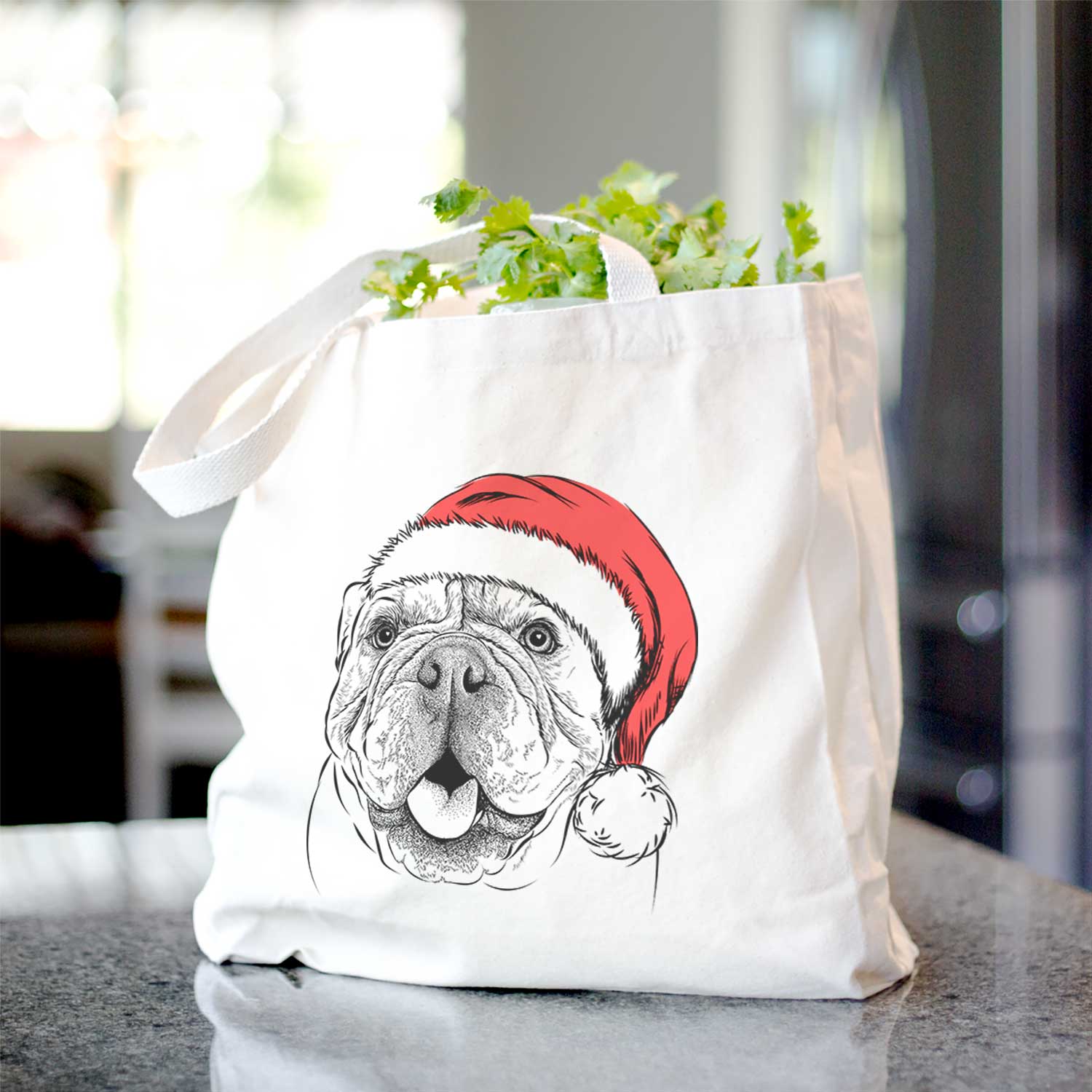 Louie the English Bulldog - Tote Bag