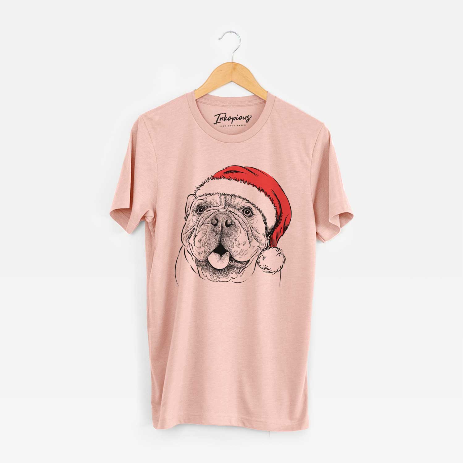 Santa Louie the English Bulldog - Unisex Crewneck