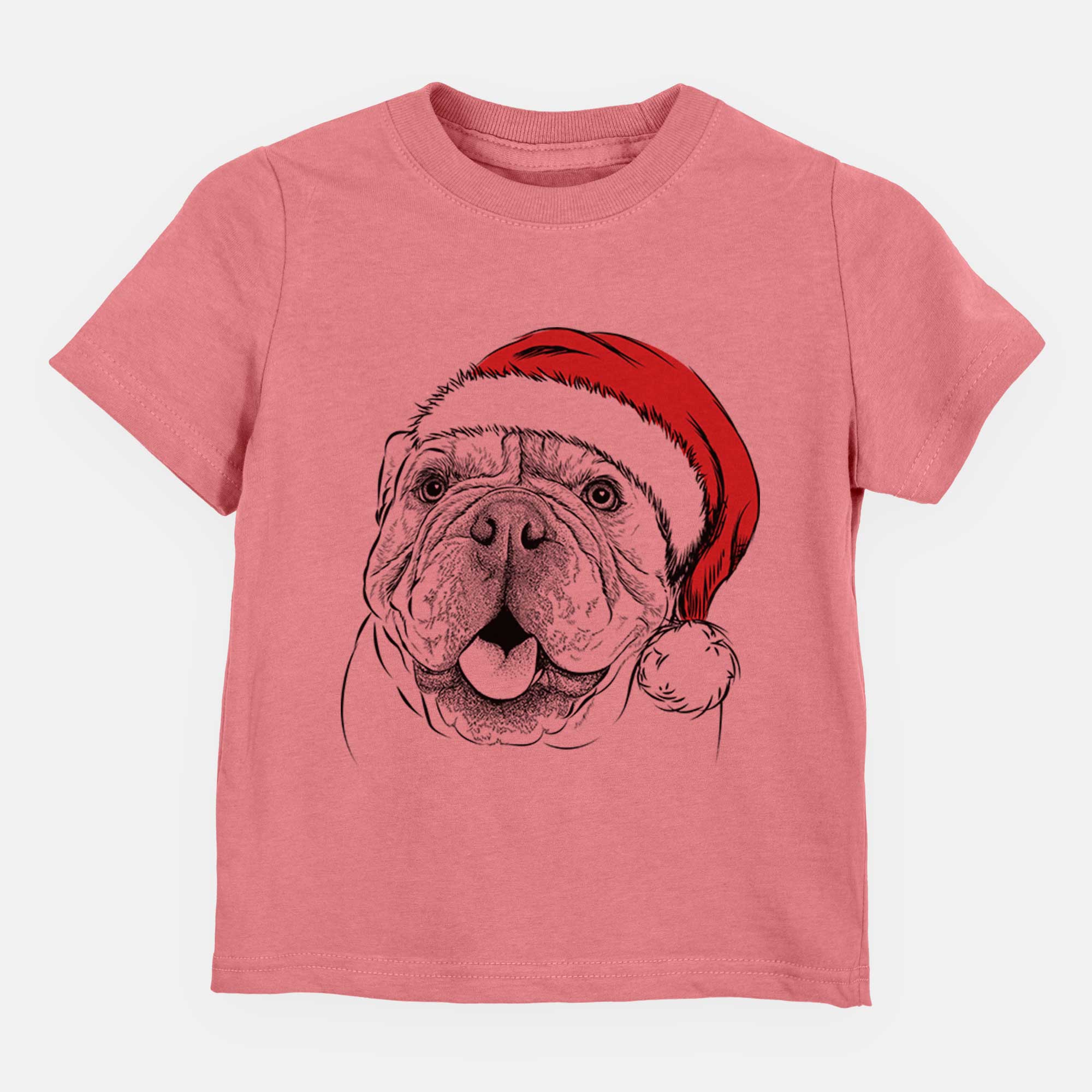 Santa Louie the English Bulldog - Kids/Youth/Toddler Shirt