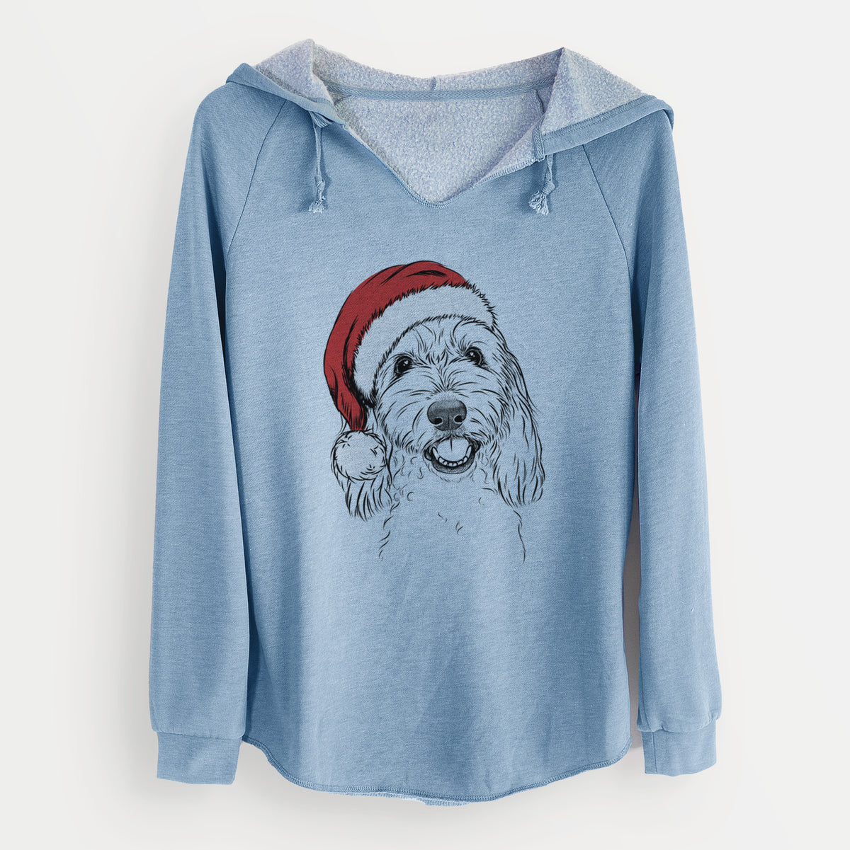 Santa Louie the Coton de Tulear - Cali Wave Hooded Sweatshirt