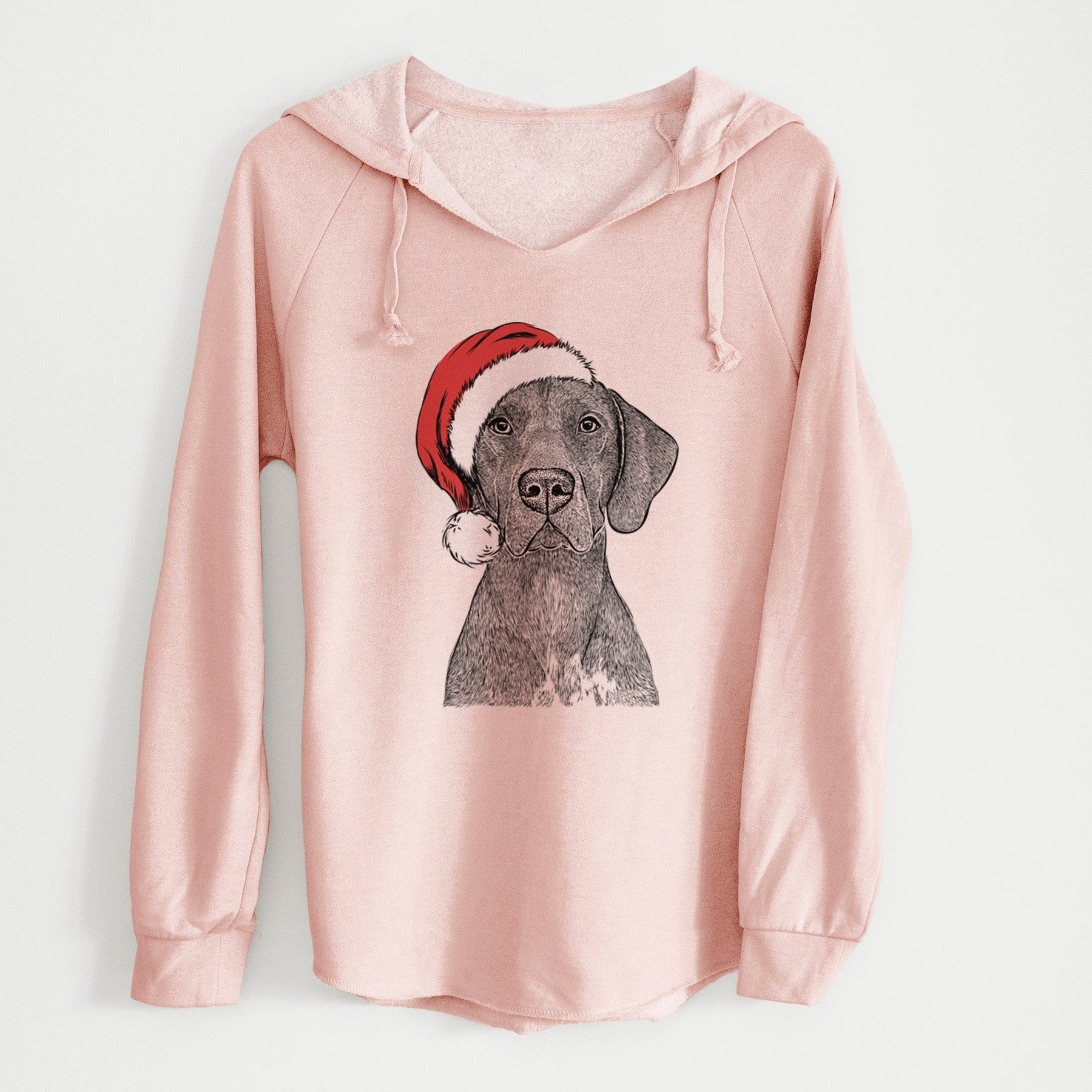 Santa Lucifer the German Shorthaired Pointer - Cali Wave Hooded Sweatshirt