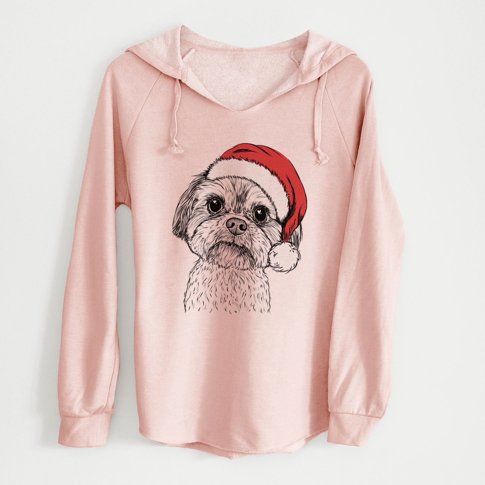 Santa Lucy the Shorkie - Cali Wave Hooded Sweatshirt