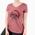 Santa Lucy the Shorkie - Women's V-neck Shirt