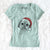 Santa Lucy the Shorkie - Women's V-neck Shirt