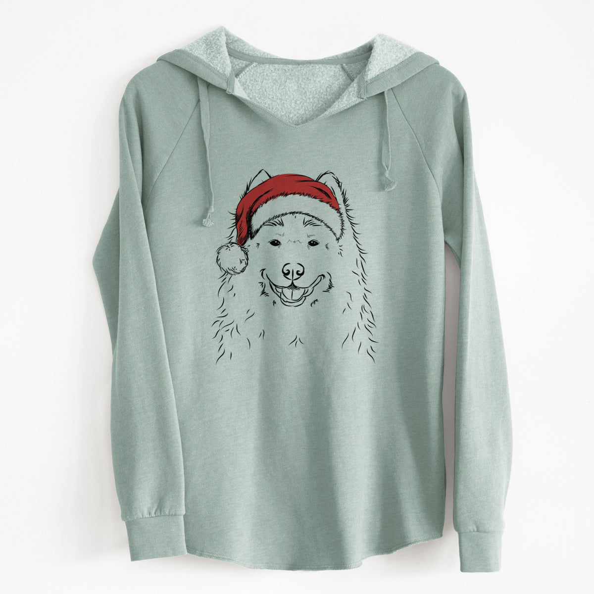 Santa Luka the Samoyed - Cali Wave Hooded Sweatshirt