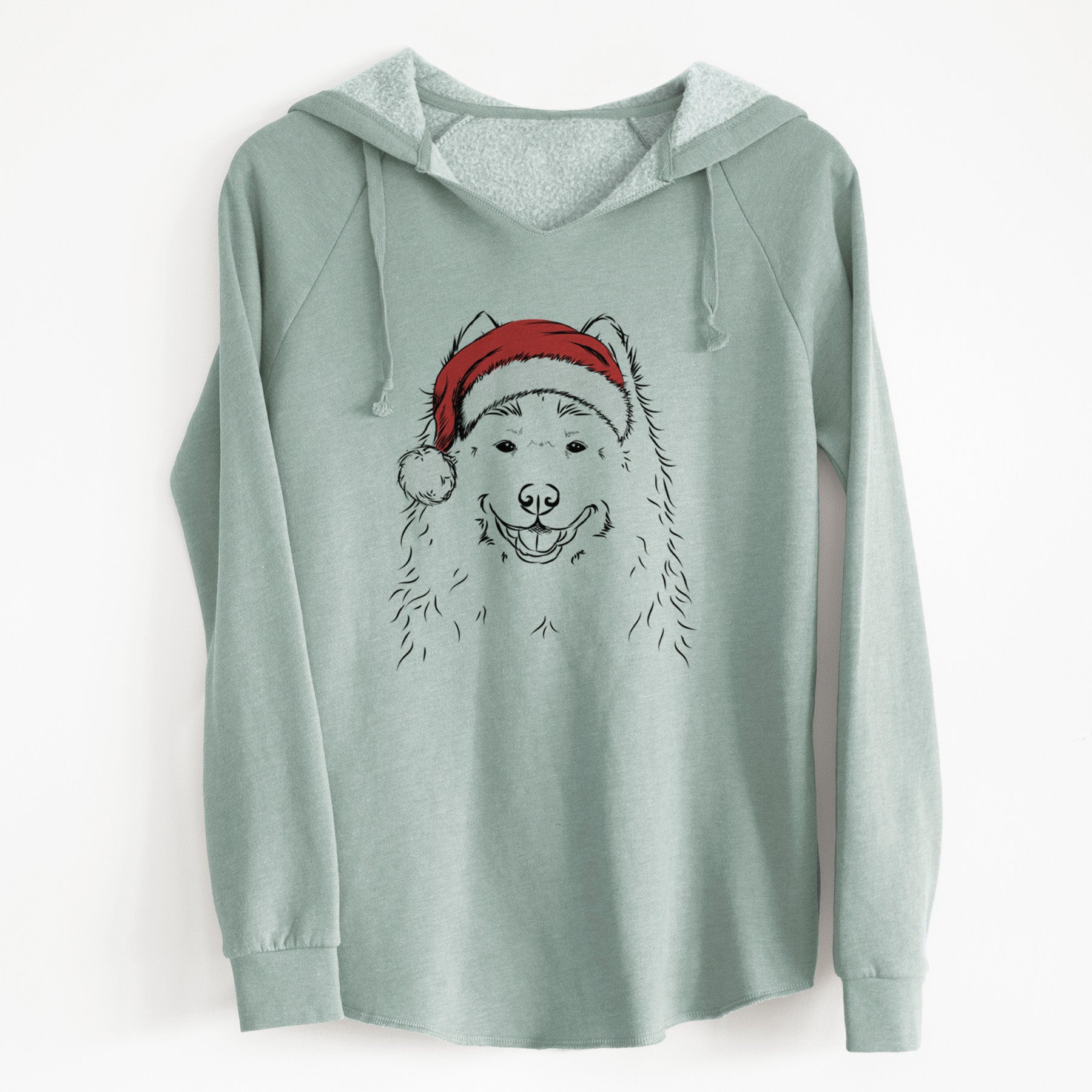 Santa Luka the Samoyed - Cali Wave Hooded Sweatshirt