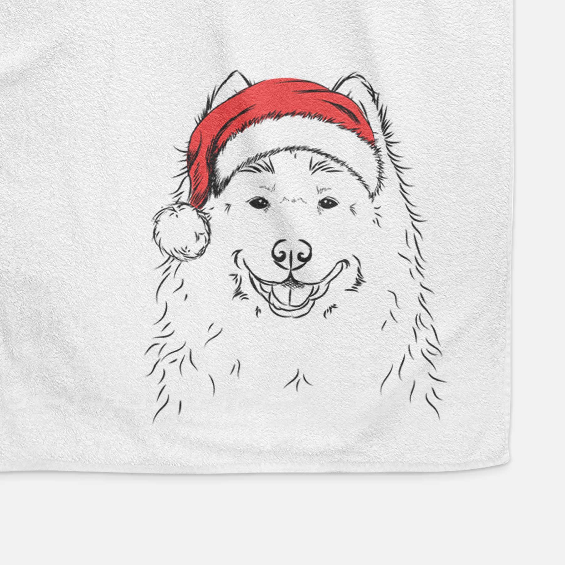 Luka the Samoyed Decorative Hand Towel