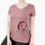 Santa Lumen the Special Needs Great Dane - Women's Perfect V-neck Shirt