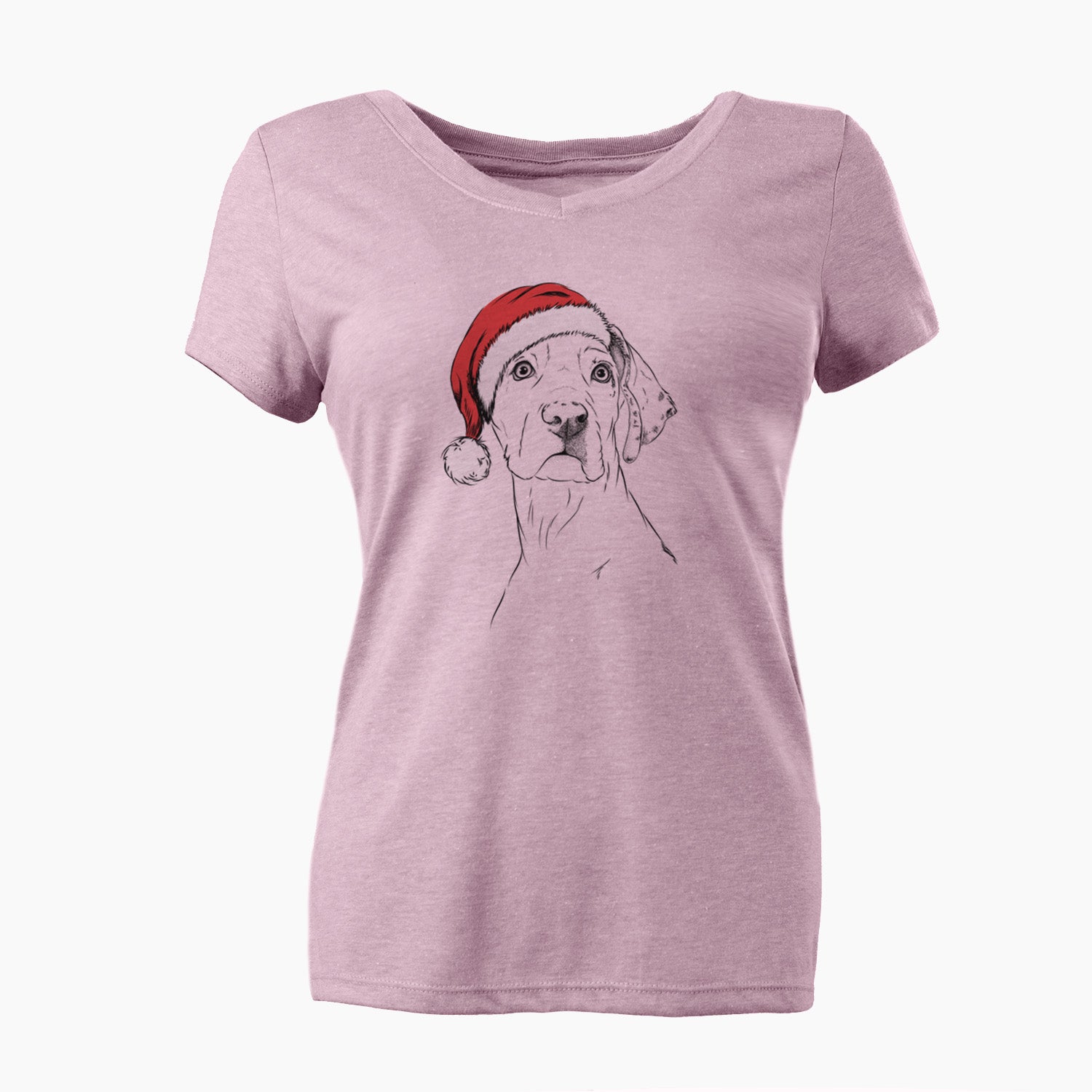 Santa Lumen the Special Needs Great Dane - Women's Perfect V-neck Shirt