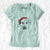 Santa Luna the Black Mouth Cur - Women's V-neck Shirt