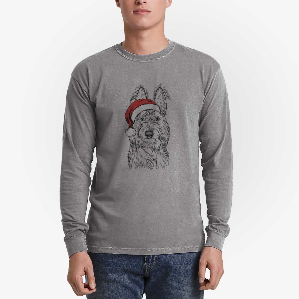Santa Luna the Berger Picard - Heavyweight 100% Cotton Long Sleeve