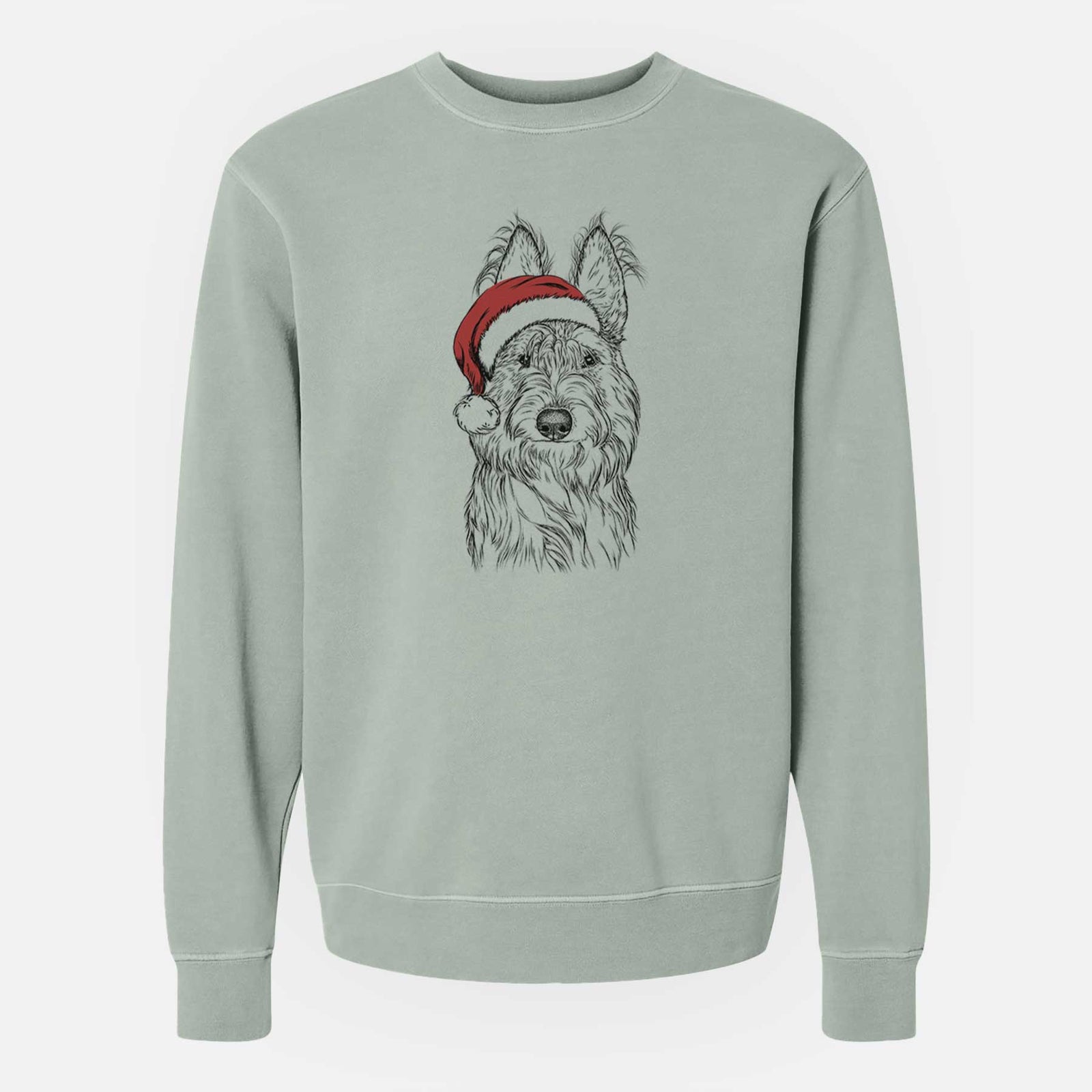 Santa Luna the Berger Picard - Unisex Pigment Dyed Crew Sweatshirt