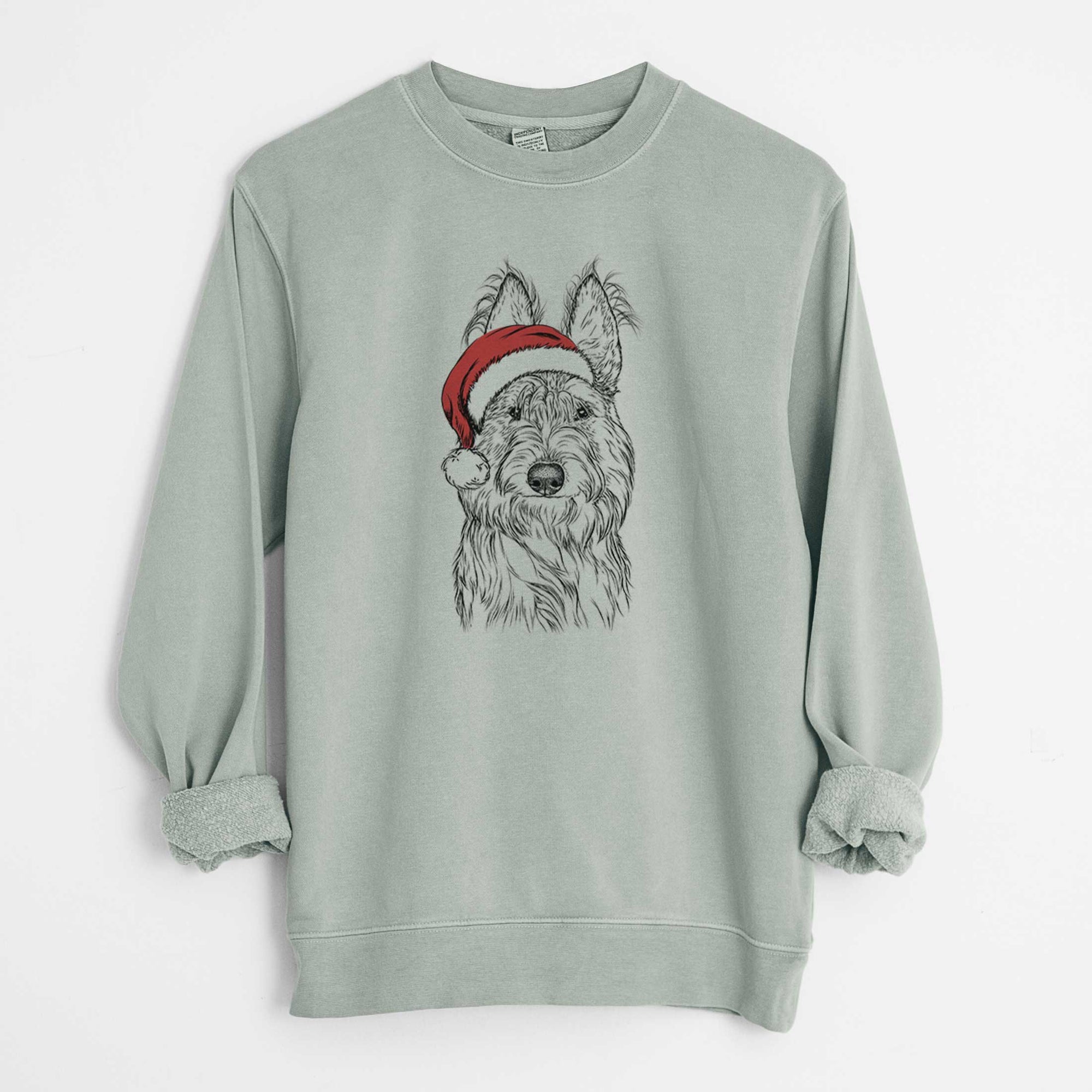 Santa Luna the Berger Picard - Unisex Pigment Dyed Crew Sweatshirt