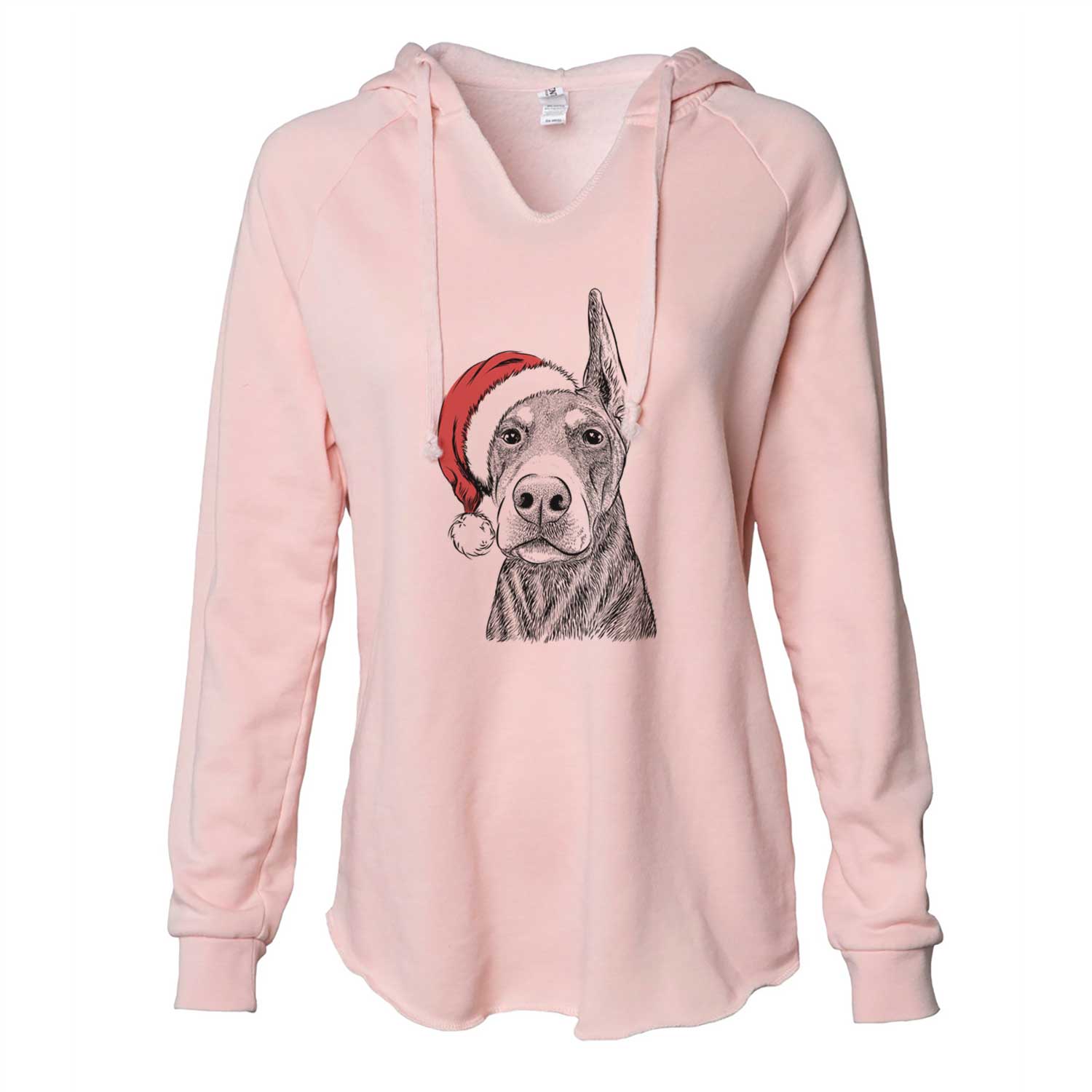 Luna the Doberman Pinscher - Cali Wave Hooded Sweatshirt