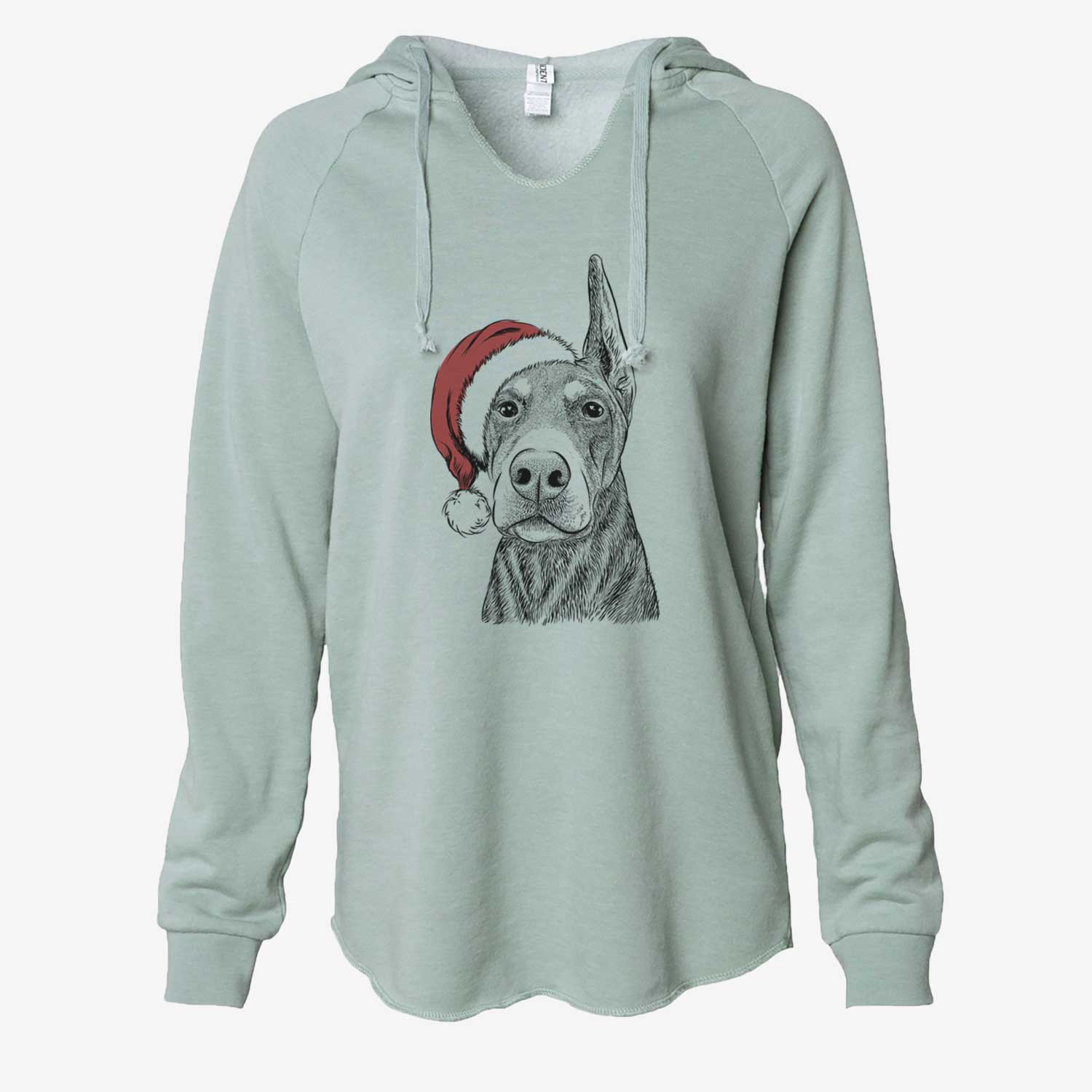 Luna the Doberman Pinscher - Cali Wave Hooded Sweatshirt