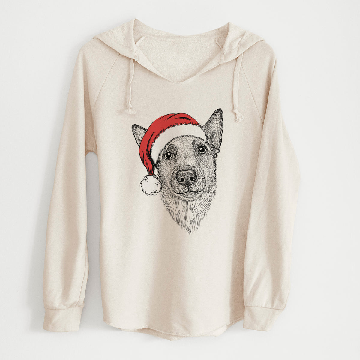 Santa Luna the Shepherd Mix - Cali Wave Hooded Sweatshirt