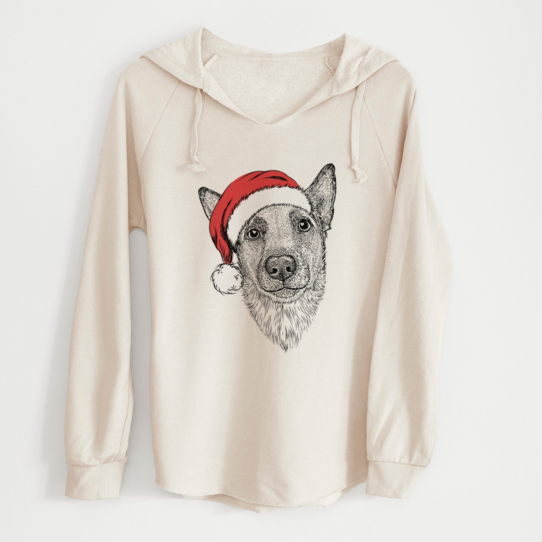 Santa Luna the Shepherd Mix - Cali Wave Hooded Sweatshirt