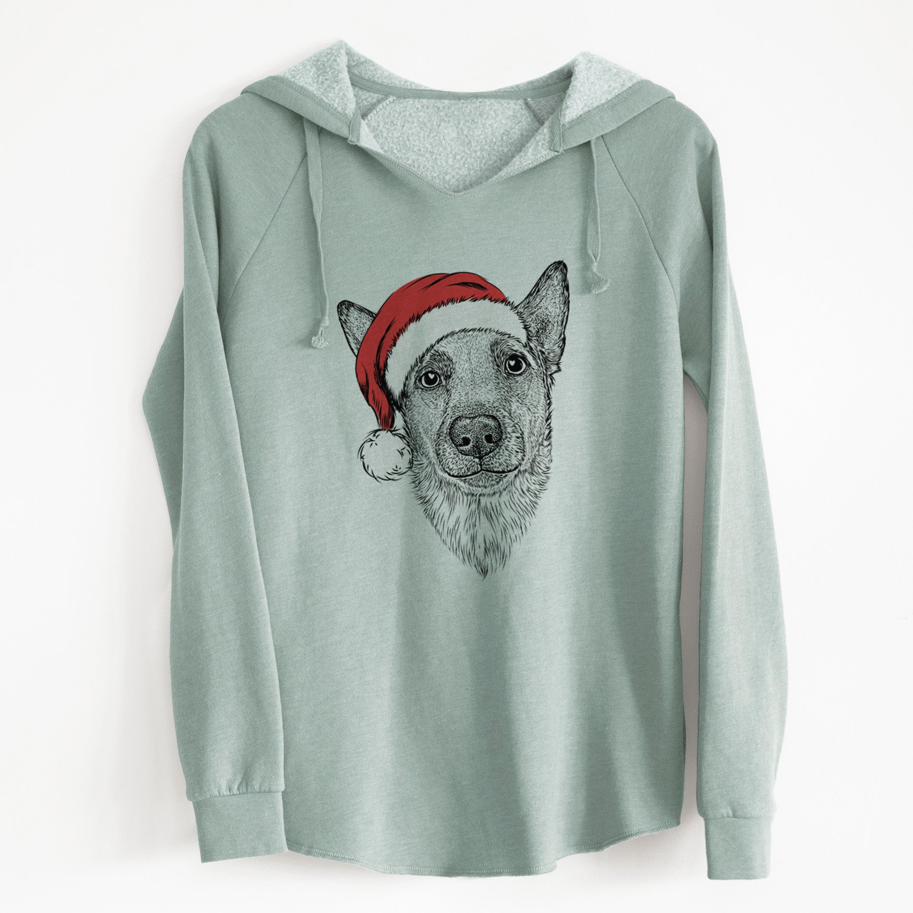 Santa Luna the Shepherd Mix - Cali Wave Hooded Sweatshirt