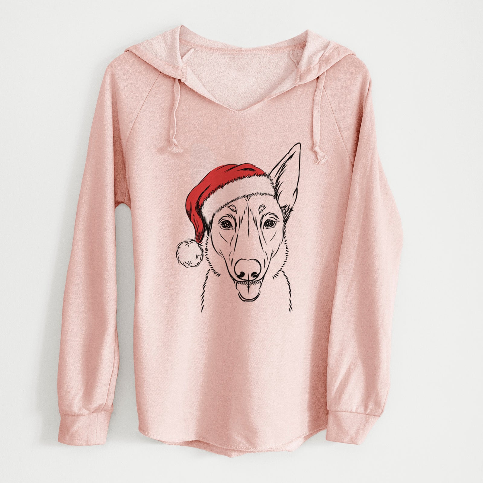 Santa Lyric the Belgian Malinois - Cali Wave Hooded Sweatshirt