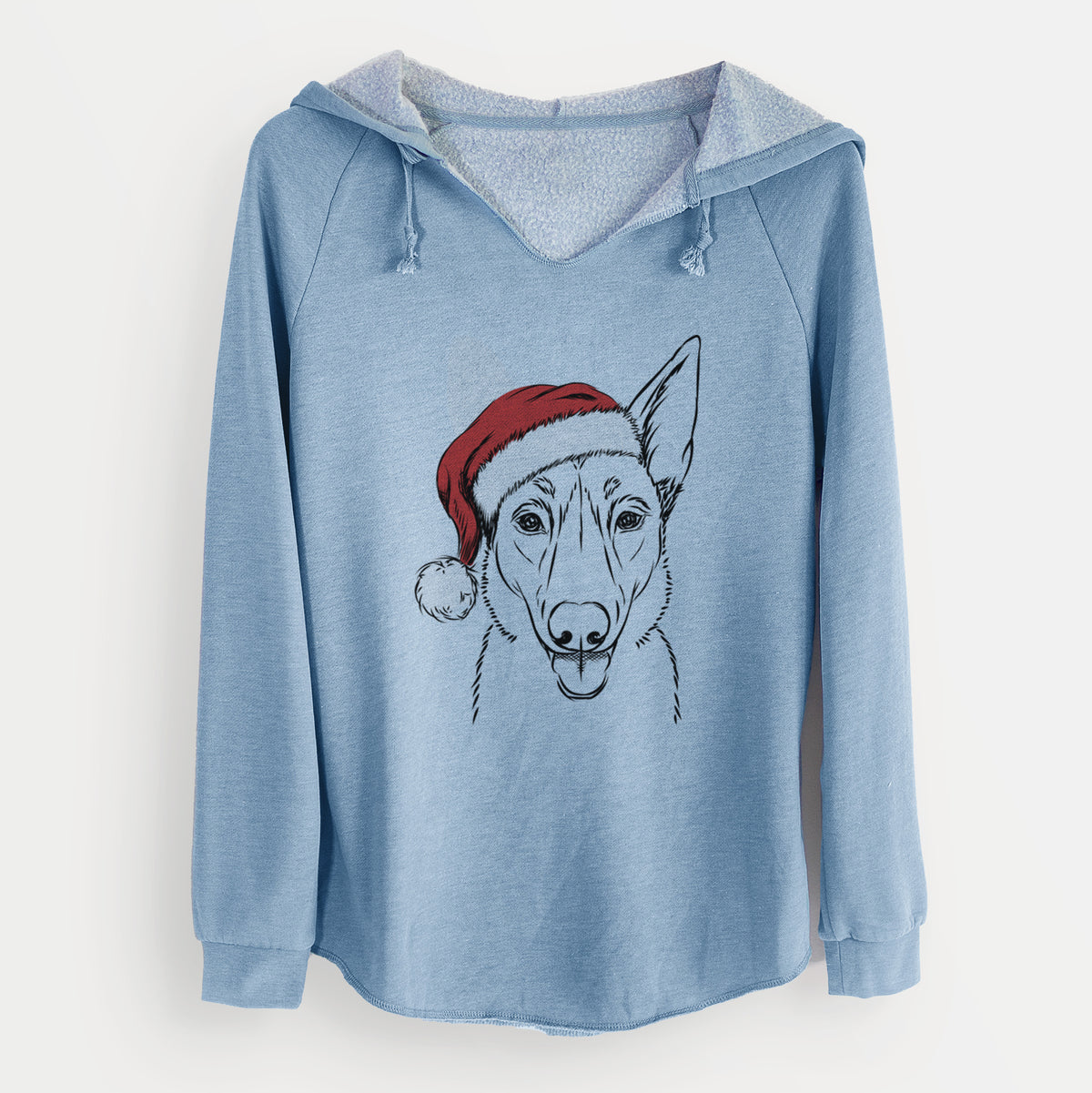 Santa Lyric the Belgian Malinois - Cali Wave Hooded Sweatshirt
