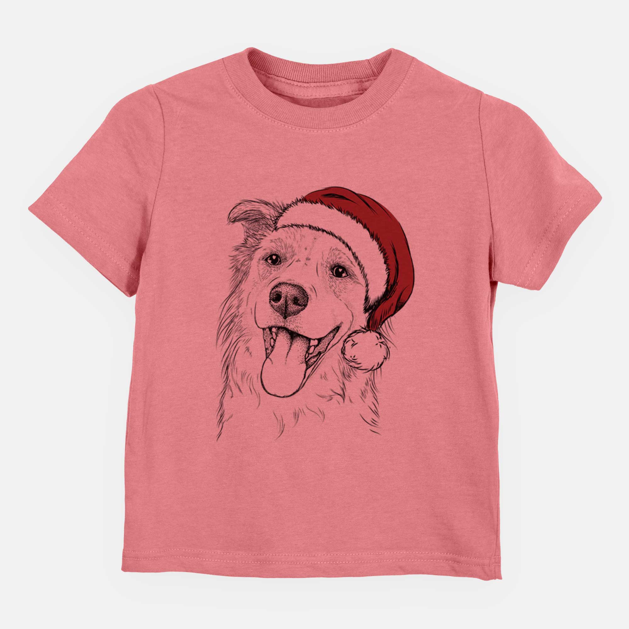 Santa Macaroni the Border Collie - Kids/Youth/Toddler Shirt