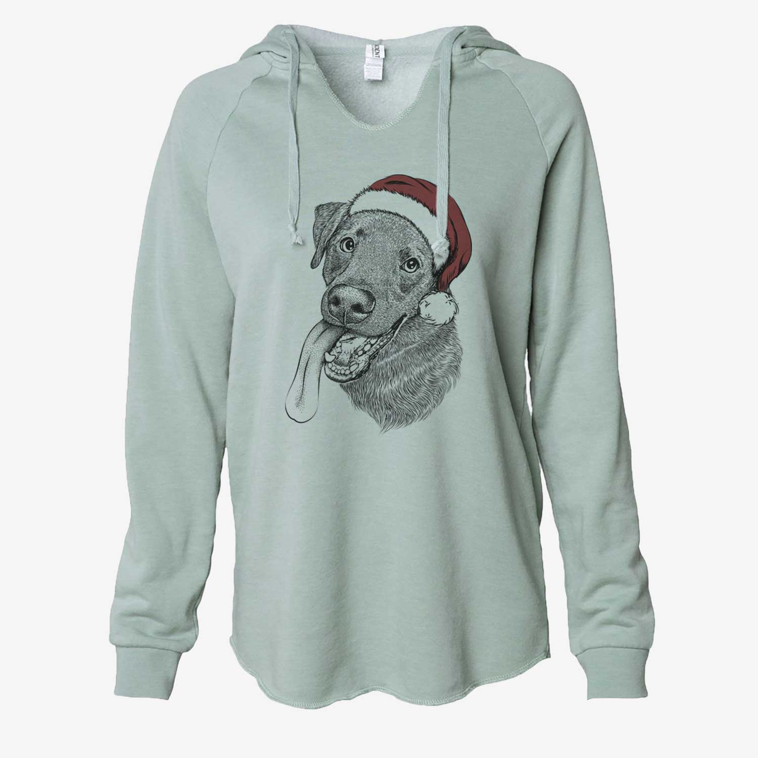 Macaroni the Lab Mix - Cali Wave Hooded Sweatshirt