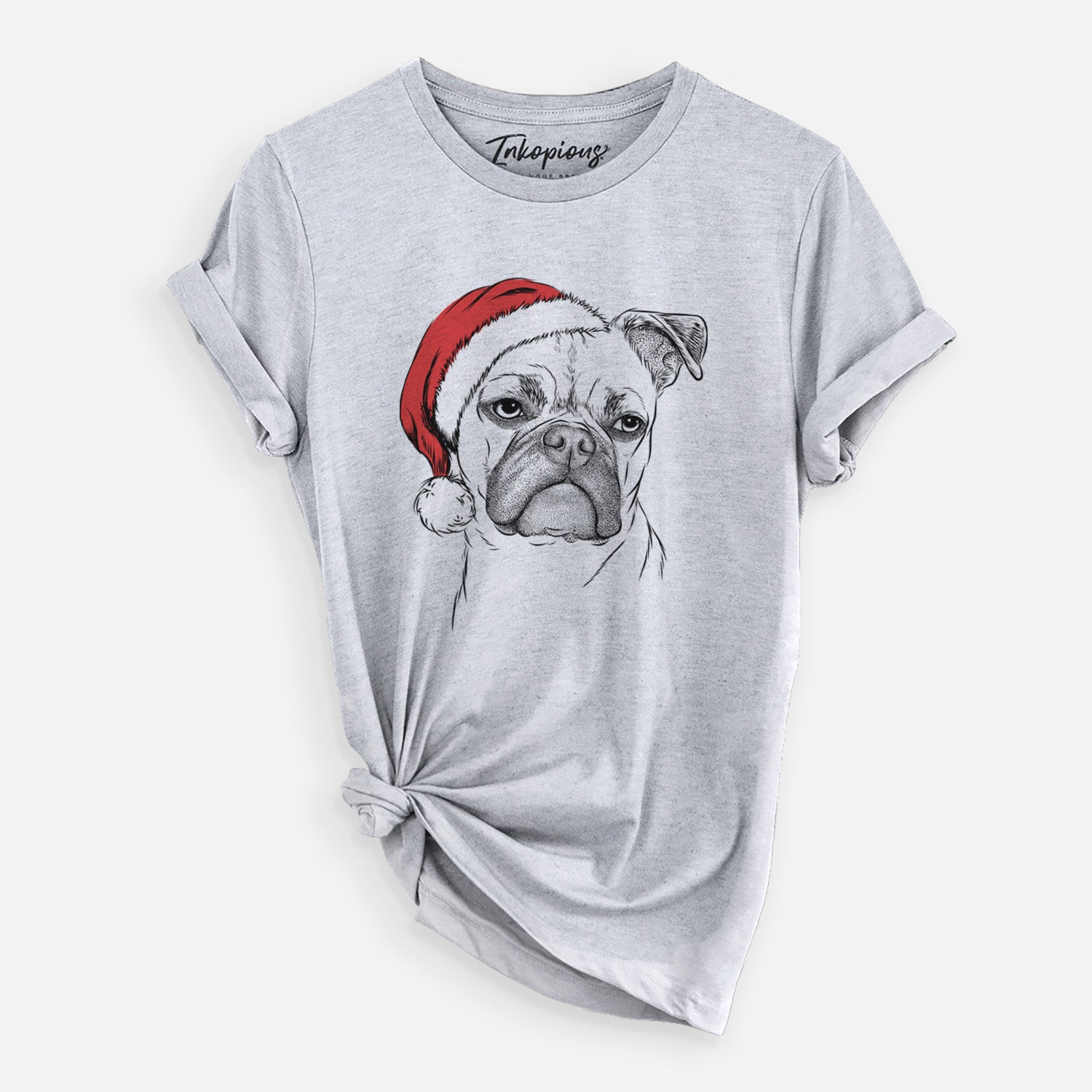 Santa Mack the Bugg (Boston Terrier/Pug) - Unisex Crewneck