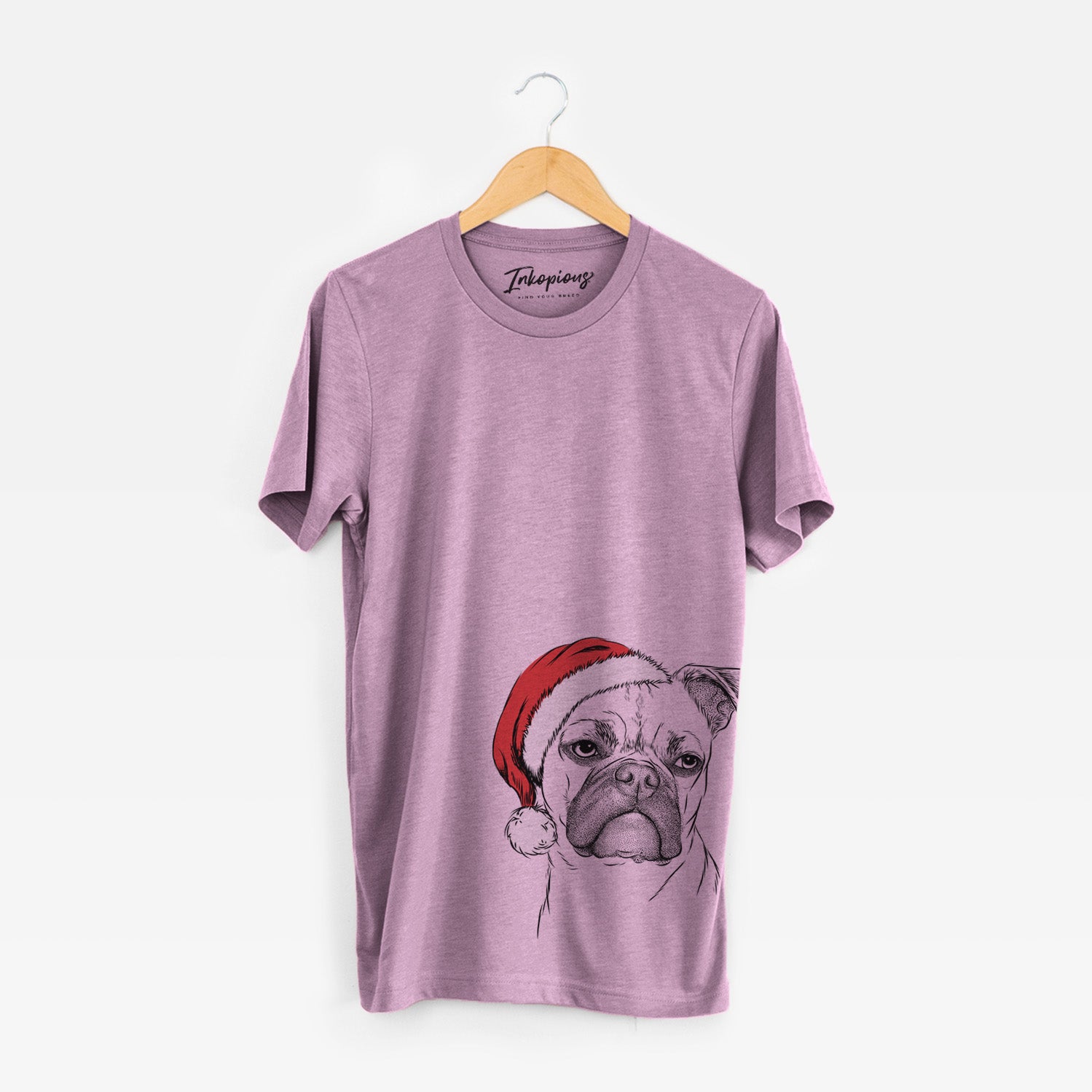 Santa Mack the Bugg (Boston Terrier/Pug) - Unisex Crewneck