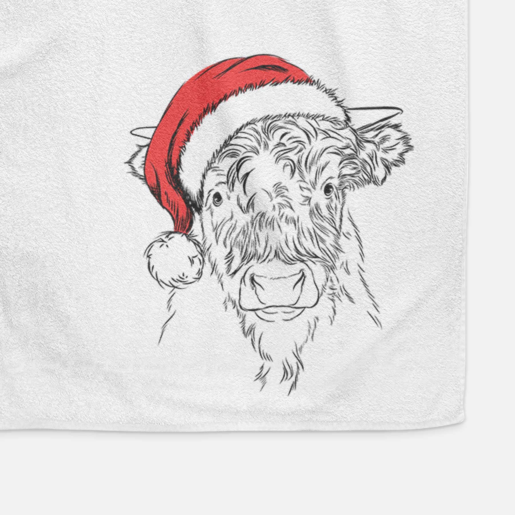 Mack the Scottish Highland Cow Decorative Hand Towel