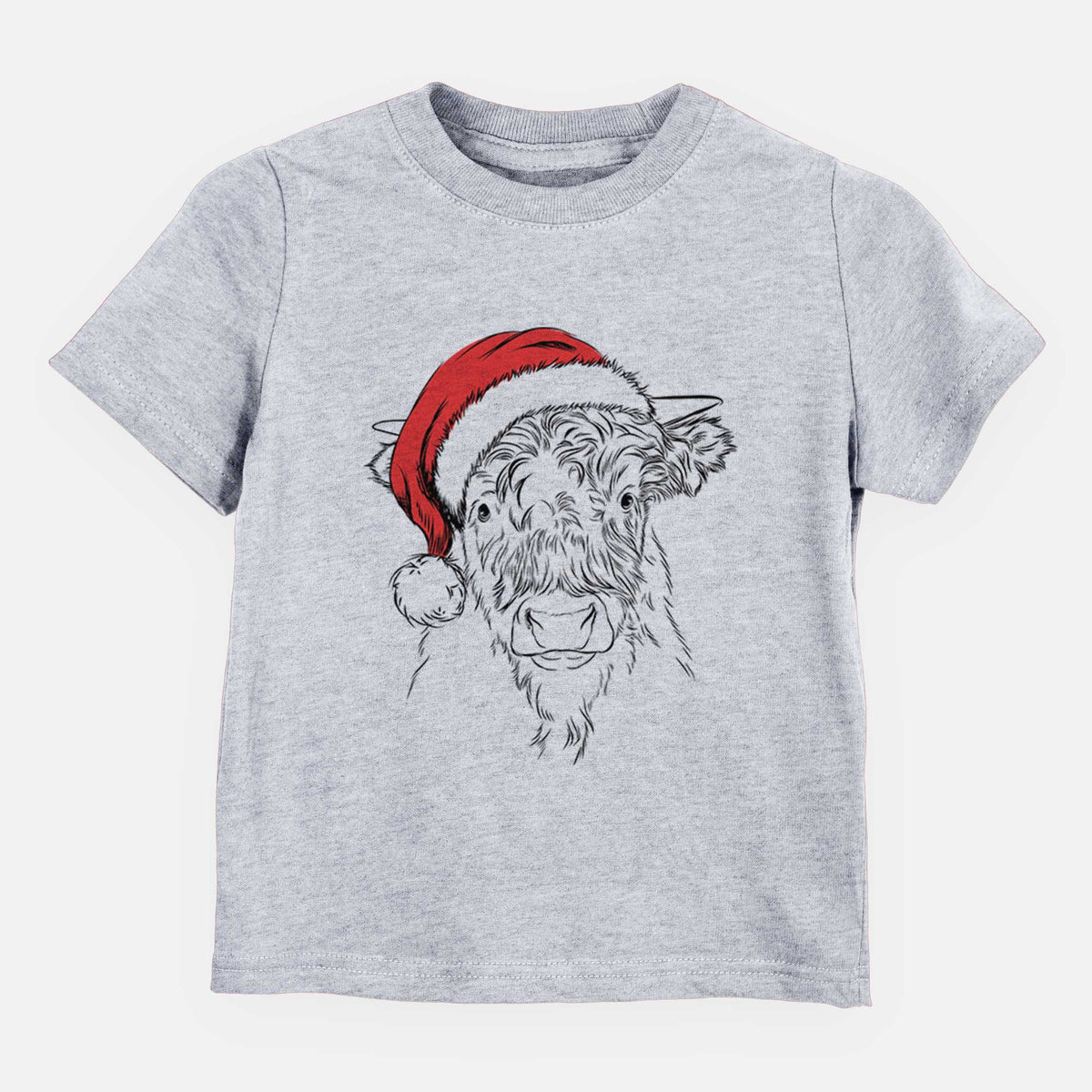 Santa Mack the Scottish Highland Cow - Kids/Youth/Toddler Shirt