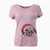 Santa Macy the Pug - Women's V-neck Shirt