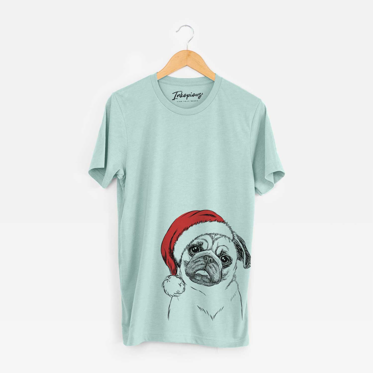 Santa Macy the Pug - Unisex Crewneck