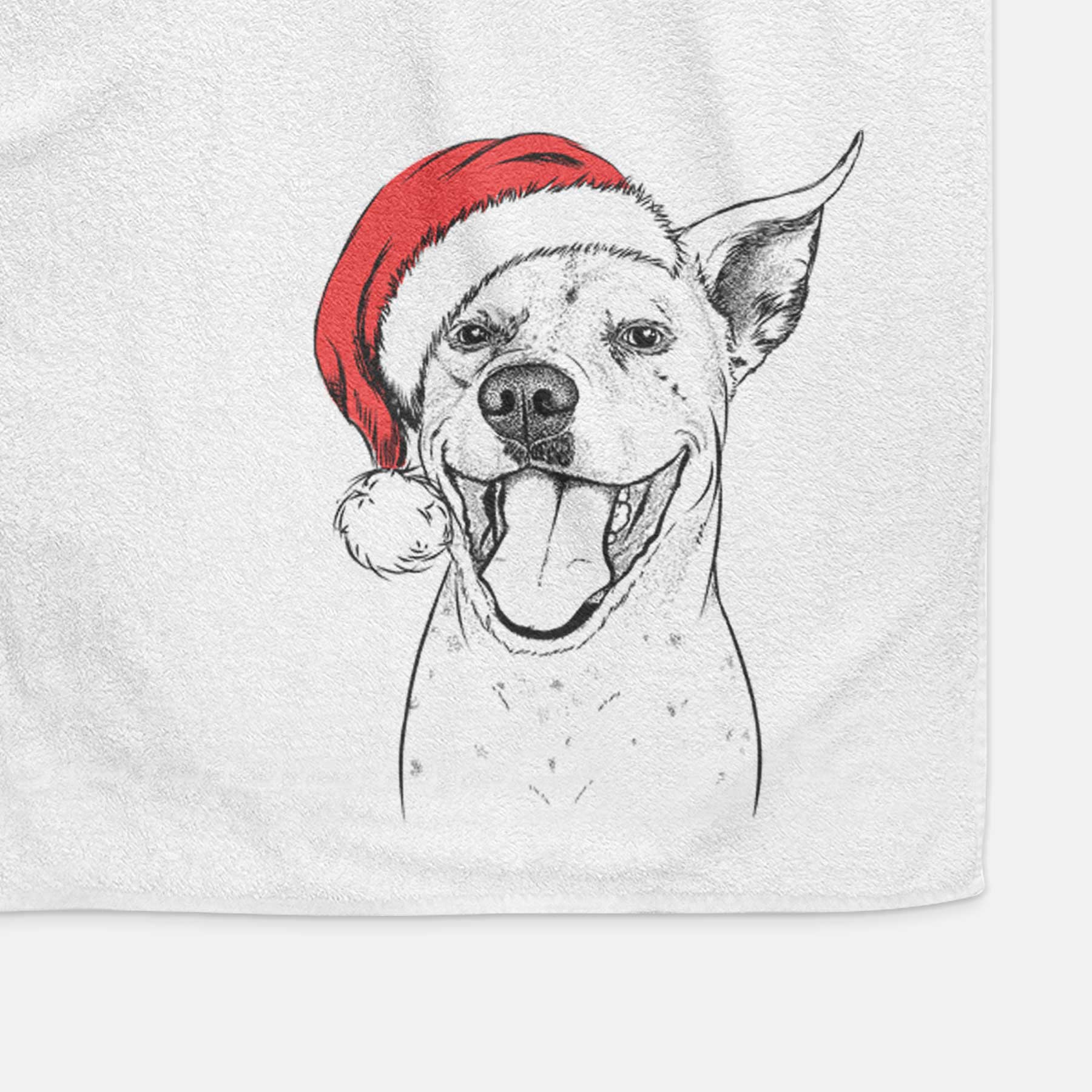 Maddie the Dalmatian Pitbull Mix Decorative Hand Towel