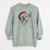 Santa Maddie the Dalmatian Pitbull Mix - Unisex Pigment Dyed Crew Sweatshirt