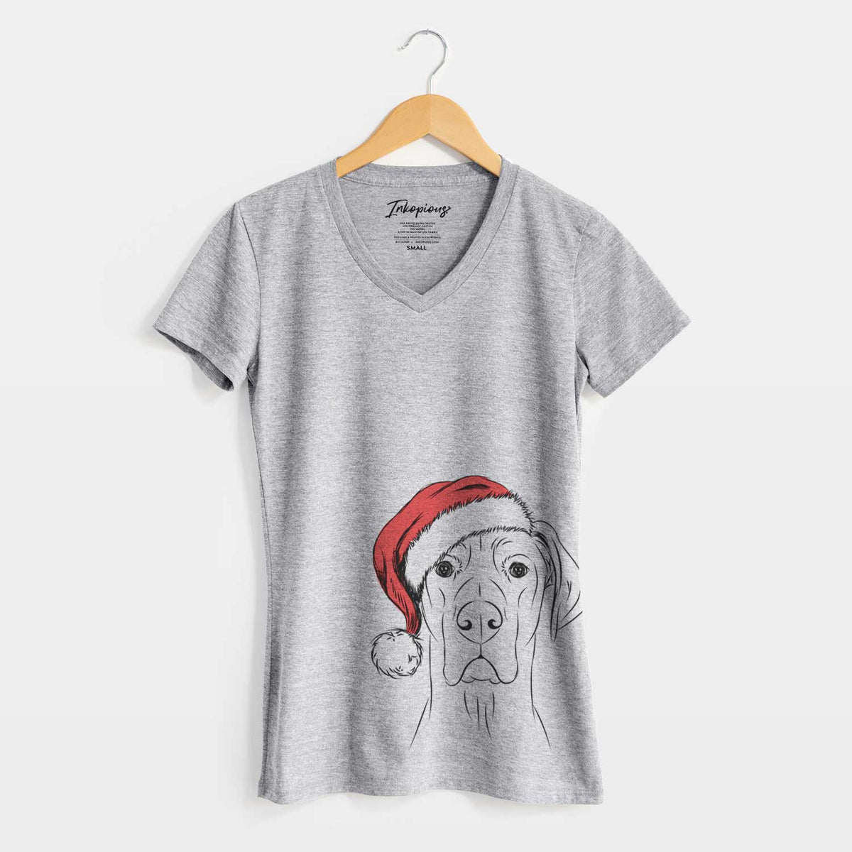 Santa Maddox the Great Dane - Women's V-neck Shirt
