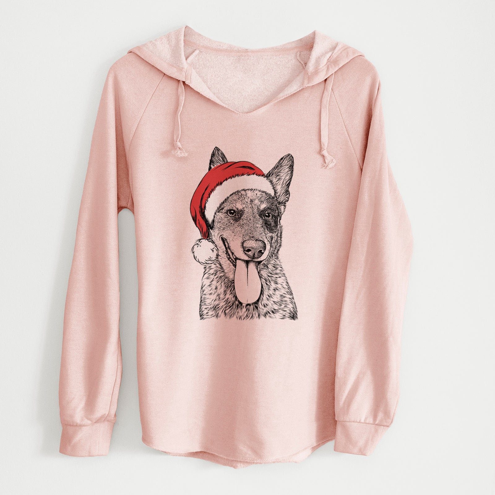 Santa Madison the Blue Heeler - Cali Wave Hooded Sweatshirt