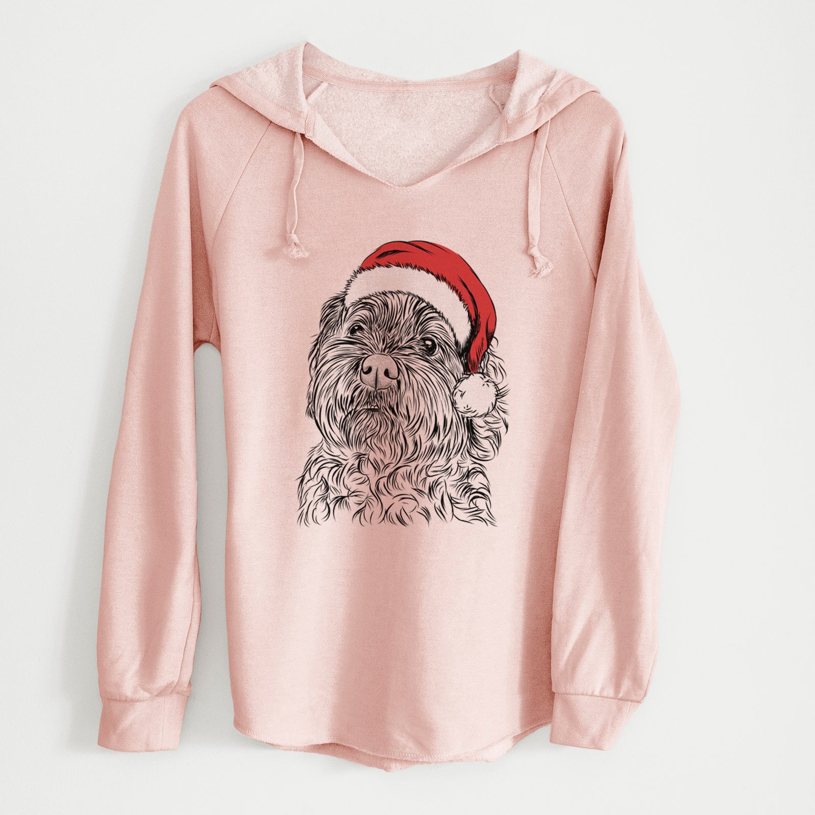 Santa Maggie Girl the Cockapoo - Cali Wave Hooded Sweatshirt