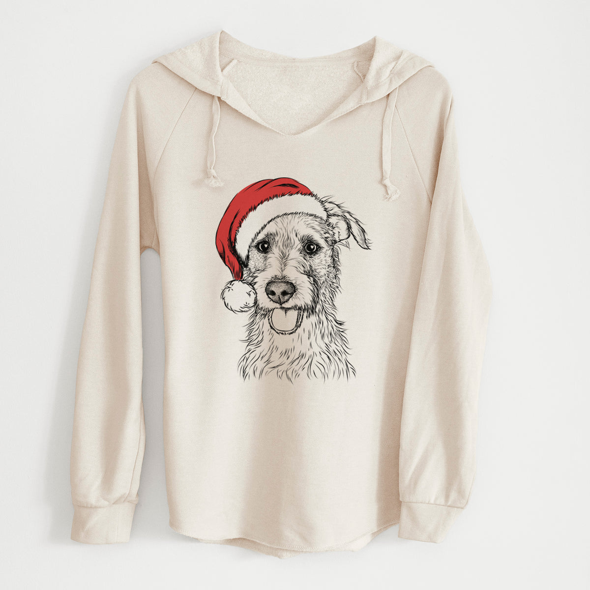 Santa Maggie the Terrier Mix - Cali Wave Hooded Sweatshirt