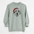 Santa Maggie the Treeing Walker Coonhound - Unisex Pigment Dyed Crew Sweatshirt