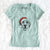 Santa Maggie the Treeing Walker Coonhound - Women's V-neck Shirt