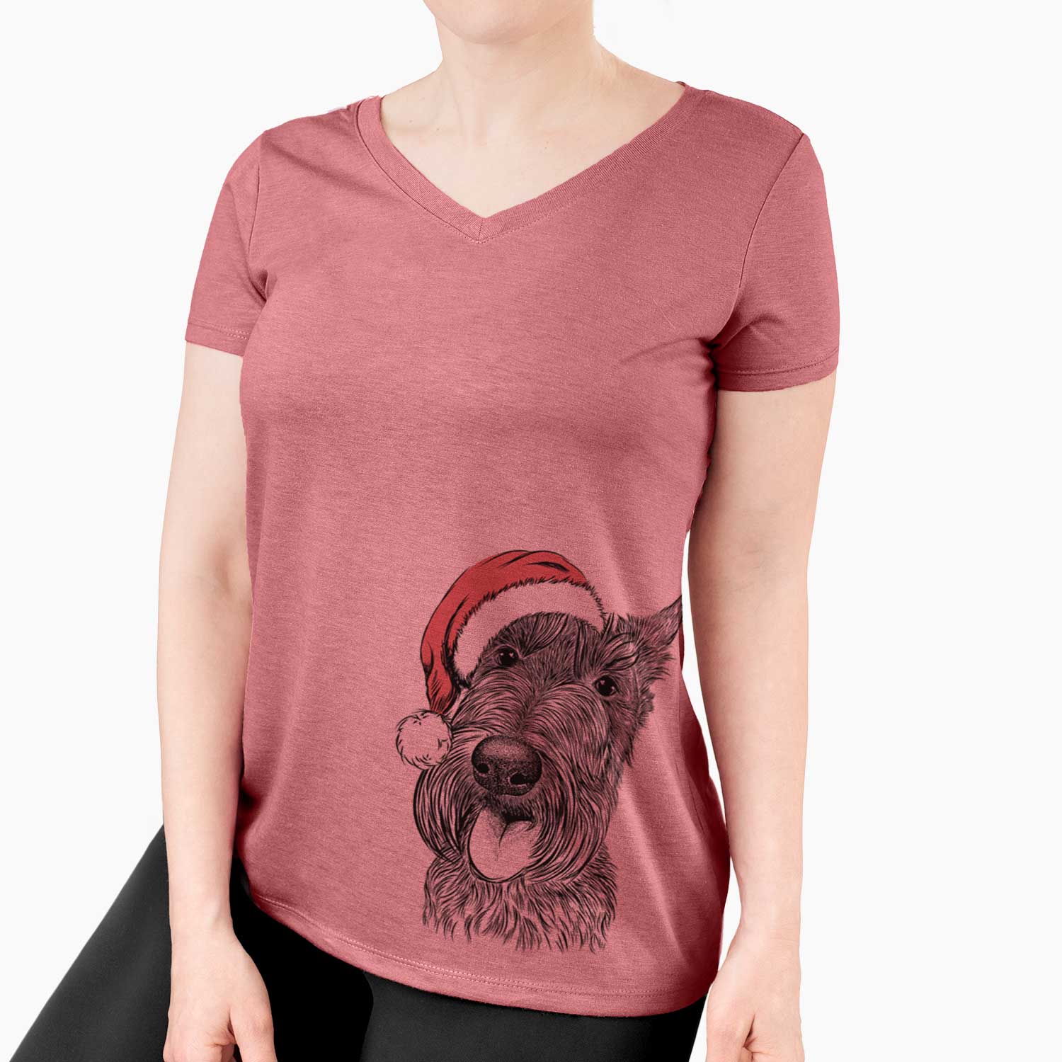 Magnus the Scottish Terrier - Women's V-neck Shirt