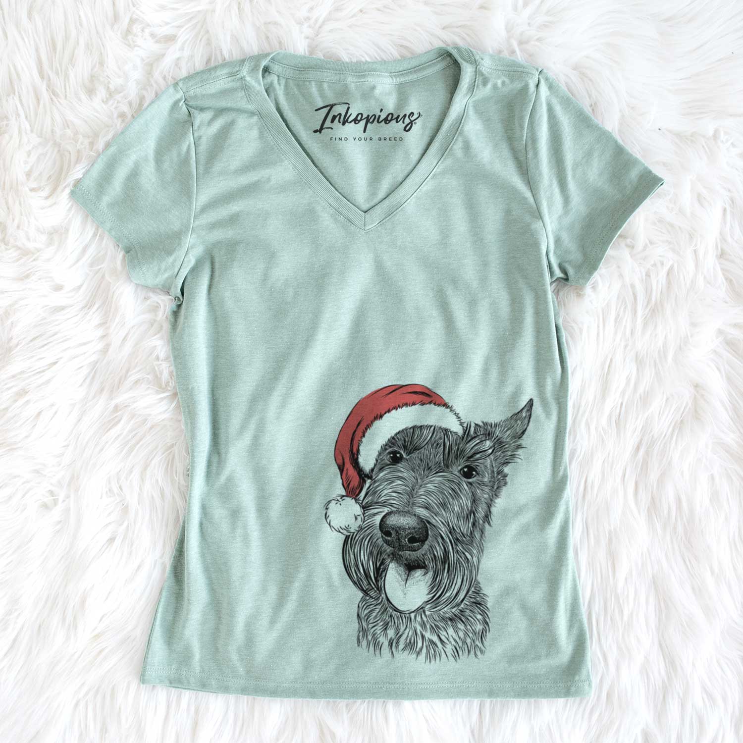 Magnus the Scottish Terrier - Women's V-neck Shirt