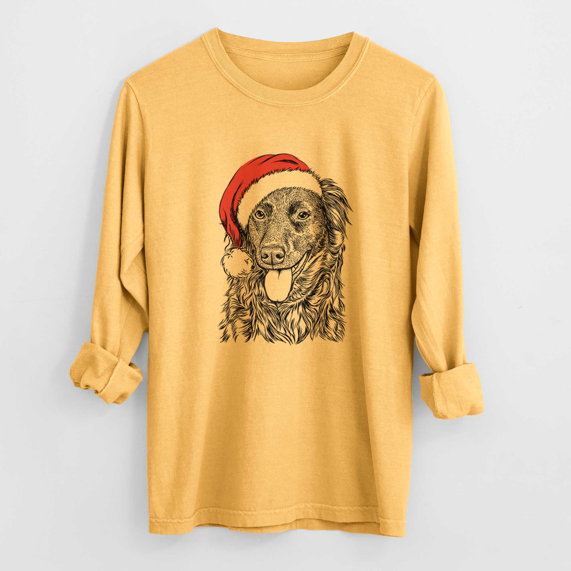 Santa Maisie Mae the Aussiedor - Heavyweight 100% Cotton Long Sleeve