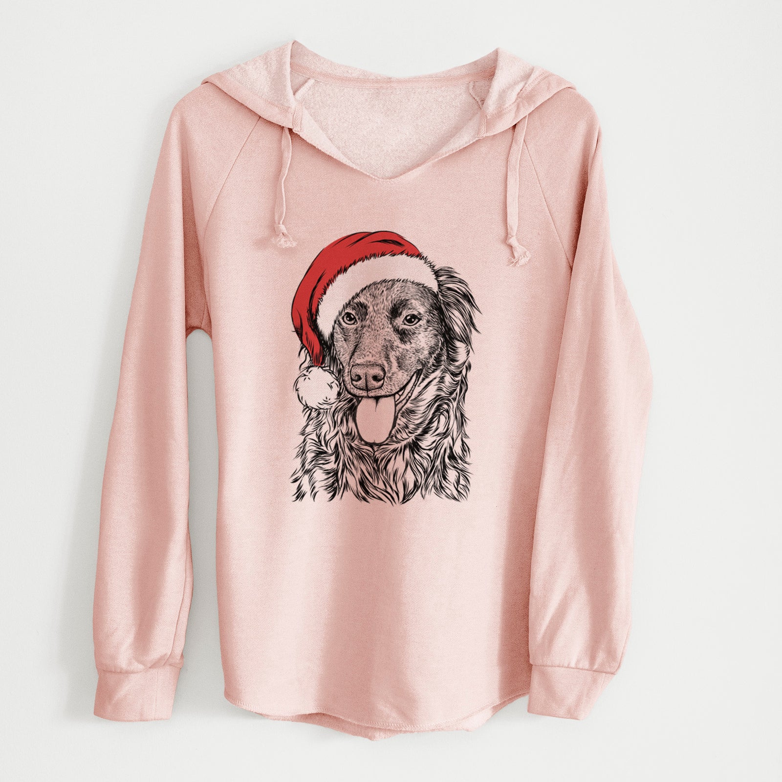 Santa Maisie Mae the Aussiedor - Cali Wave Hooded Sweatshirt