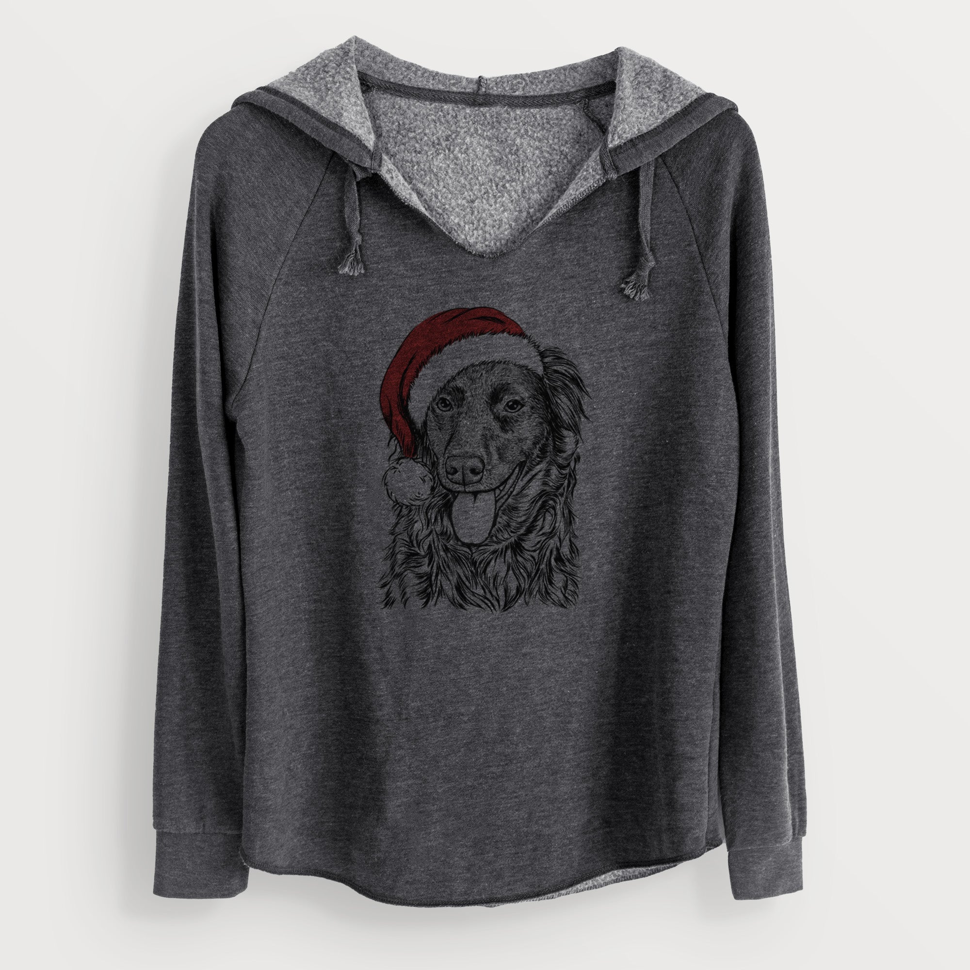 Santa Maisie Mae the Aussiedor - Cali Wave Hooded Sweatshirt