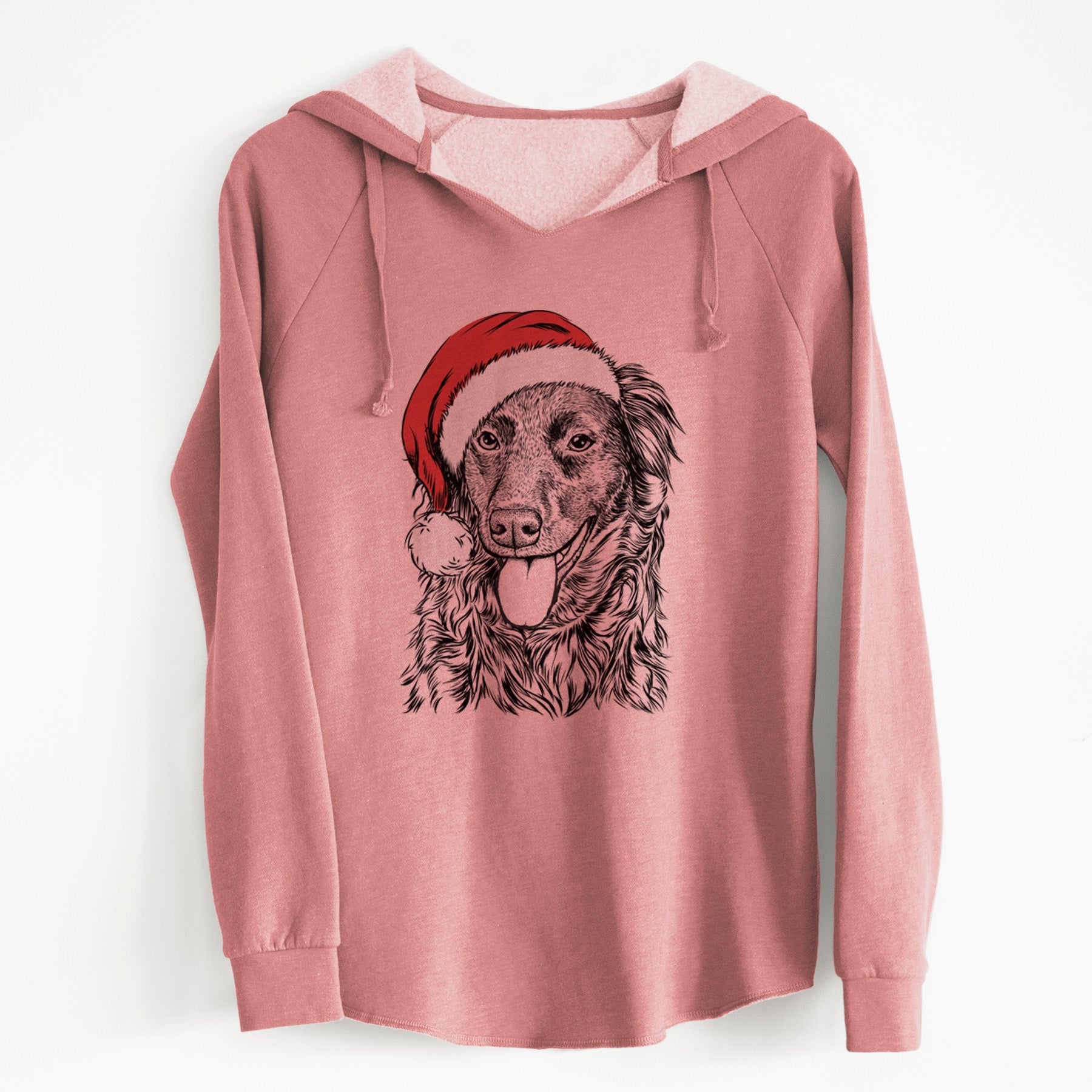 Santa Maisie Mae the Aussiedor - Cali Wave Hooded Sweatshirt