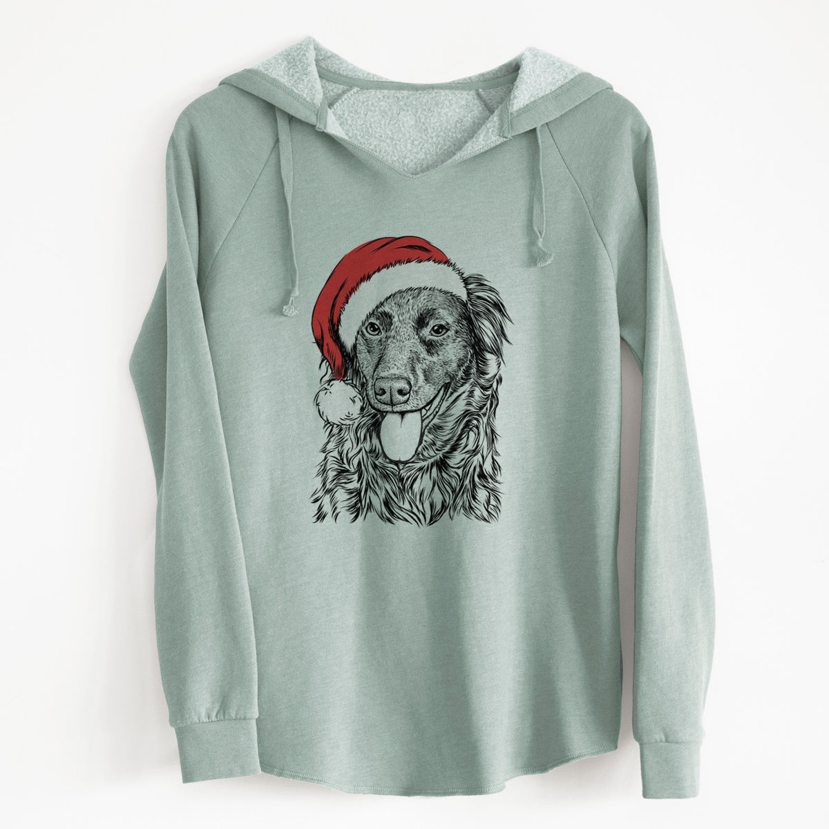 Santa Maisie Mae the Aussiedor - Cali Wave Hooded Sweatshirt