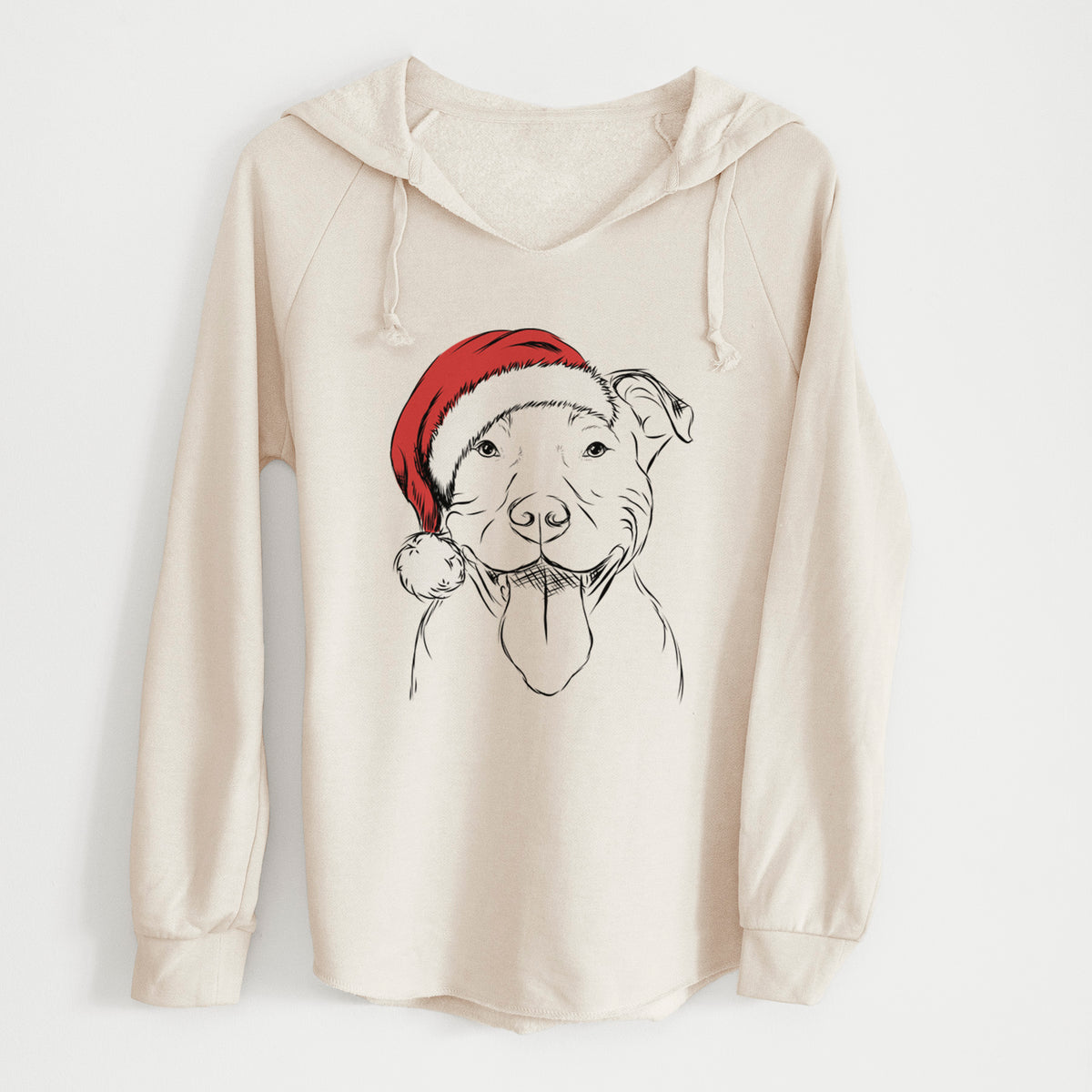 Santa Major the Pitbull - Cali Wave Hooded Sweatshirt