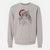 Santa Maks the Siberian Cat - Unisex Pigment Dyed Crew Sweatshirt