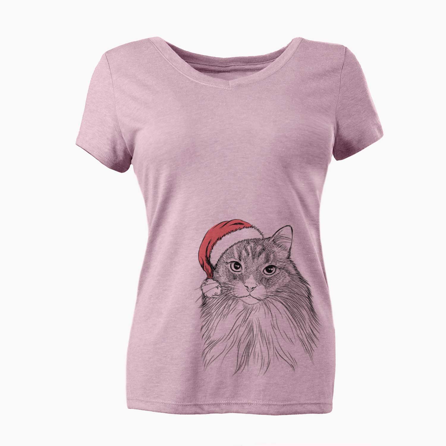 Maks the Siberian Cat - Women's V-neck Shirt